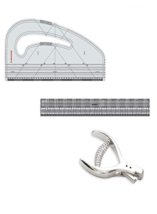 أيسومارس مجموعة أدوات الخياطة والتطريز من إيزومارز (شفافة) | مساطر للخياطة والتطريز لتصميم الأزياء - Image 1
